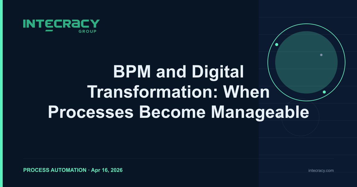 BPM and Digital Transformation: When Processes Become Manageable ...